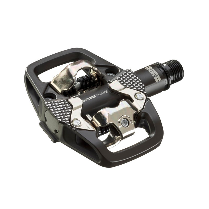 LOOK Cycle - دواسات X-Track En-Rage MTB - آلية SPD قياسية متوافقة - دواسة بدون مشبك - هيكل من الألمنيوم المطروق - أسطح اتصال كبيرة - دواسات دراجات قوية وخفيفة، مثالية لركوب الدروب - Image 1